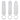 3 Piece Extension Set adds 1"/2.5cm to length