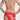 Saxenefelt Rubber Hipster Briefs Red Med