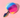 Bunny Tail With Rainbow Metal Plug