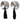 NIP001BS Silver Round Pastie With Tassel