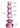 Pink Rose Glass Anal Beads