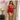 Sexy Floral Decoration Crossing Straps For Back Babydoll - Red