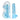 Real Rock 8″ Dong with Balls - Clear Blue