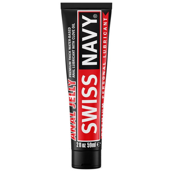 Swiss Navy water based anal jelly with clove 59ml premium anal lubricant bottle