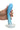 Simply Sweet 7" Ripple Silicone Dildo - Blue/White