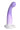 Simply Sweet 7" Slim G-Spot Silicone Dildo - Purple/White