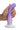 Simply Sweet 7" Slim G-Spot Silicone Dildo - Purple/White