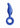 Gripper Hand Blowen Glass Anal Plug - Blue
