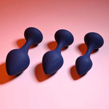 Load image into Gallery viewer, PLAYBOY PLEASURE TAIL TRAINER - BUTT PLUG SET - NAVY
