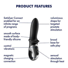 Load image into Gallery viewer, SATISFYER HOT PASSION WARMING ANAL VIBRATOR WITH APP
