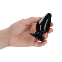 Load image into Gallery viewer, REALROCK 9CM ANAL PLUG - BLACK
