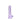 Crystal Clear Dildo Purple  7" with Balls
