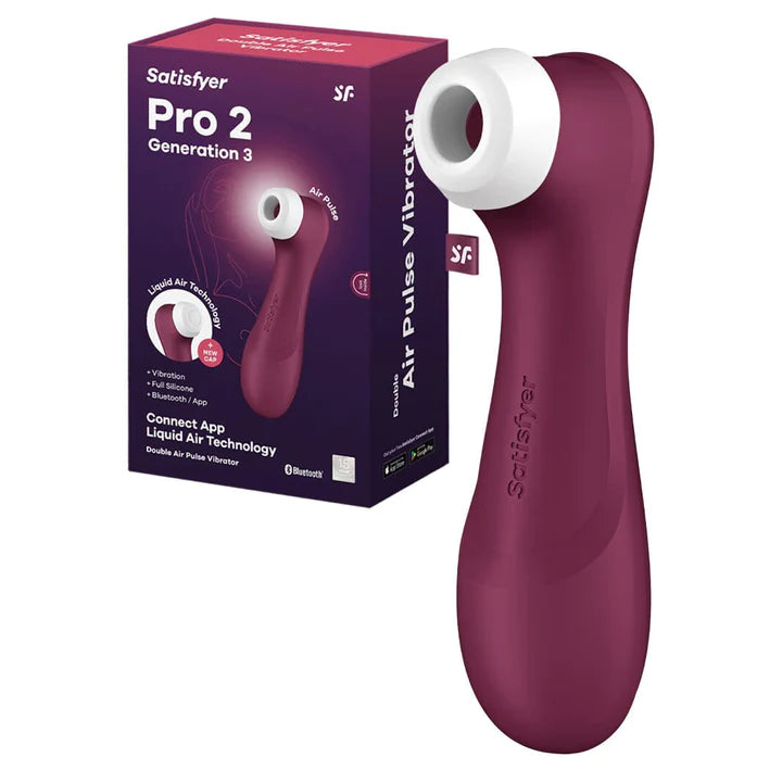 SATISFYER PRO 2 GEN 3 APP CONTROLL - WINE RED