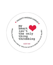 Load image into Gallery viewer, MY HEART ISNT THE ONLY THING THROBBING MINI MASSAGE CANDLE 1.7OZ SCENT 69
