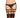 Elastic leg garters with harness clips LEG006 BLK O/S