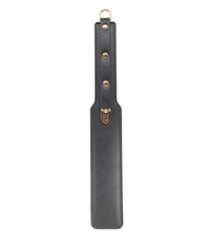 Load image into Gallery viewer, LOVE IN LEATHER Paddle With Gold Clips
