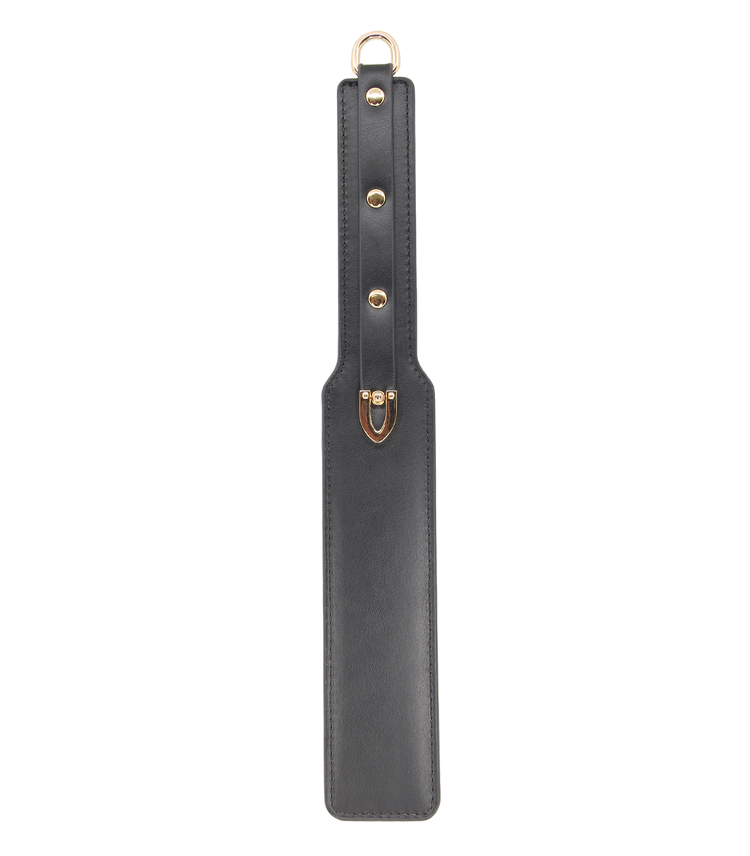 LOVE IN LEATHER Paddle With Gold Clips