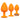 Cheeky Gems Anal Set  Orange