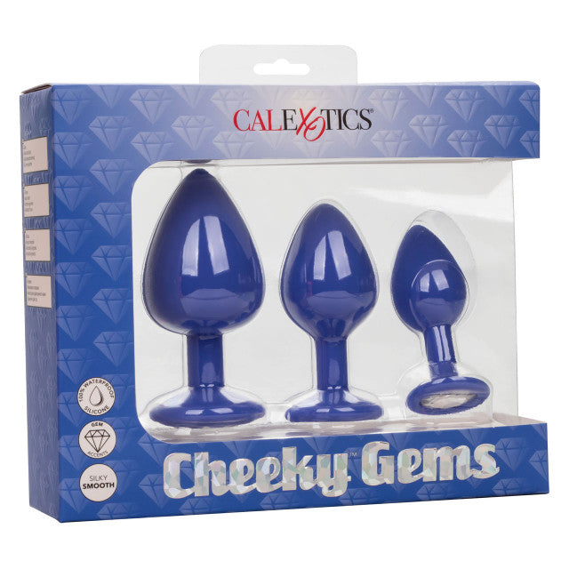 Cheeky Gems Anal Plug Set   Purple