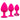 Cheeky Gems Anal Plug Set Pink