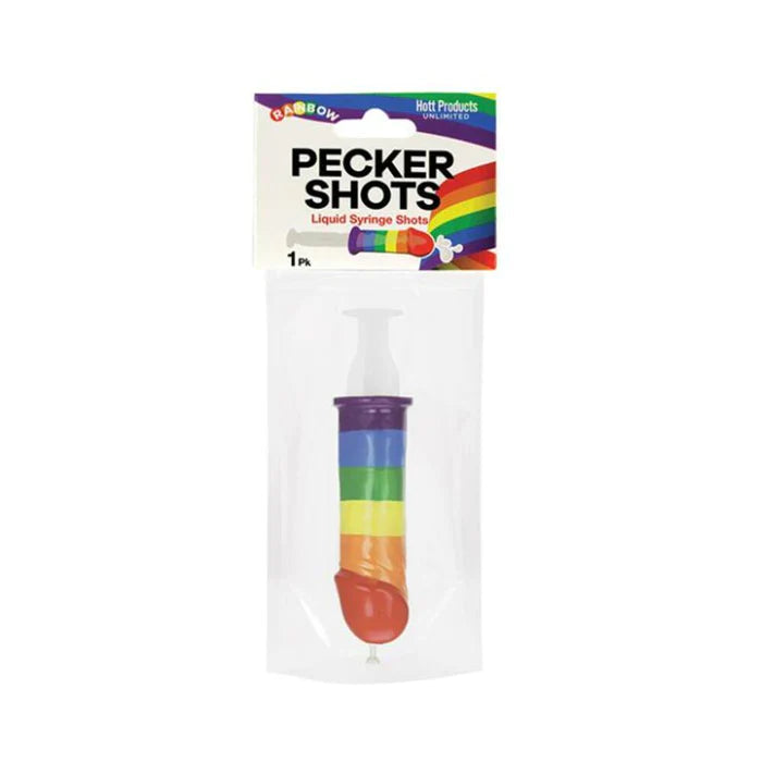 Rainbow Pecker Shots Liquid Syringe