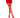Music Legs 4900 Fish Net Thigh Hi Red O/S