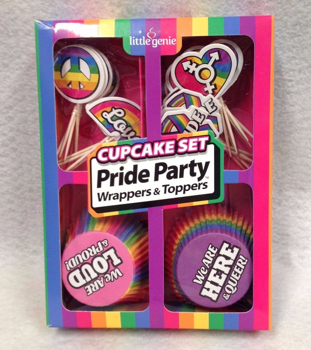 CUPCAKE SET PRIDE PARTY WRAPPERS