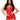 Leg Avenue 8316 2pc Mini Dress With Lace Up Front & G-String Red O/S