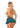 Sexy School Girl Spandex Mini Skirt Turquoise O/S