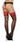 DG THIGH HIGH SHEER CONTRAST RED/BLK SATIN BOW