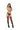DG THIGH HIGH SHEER CONTRAST RED/BLK SATIN BOW