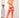 STM 20303 Fishnet Thigh High Red OS