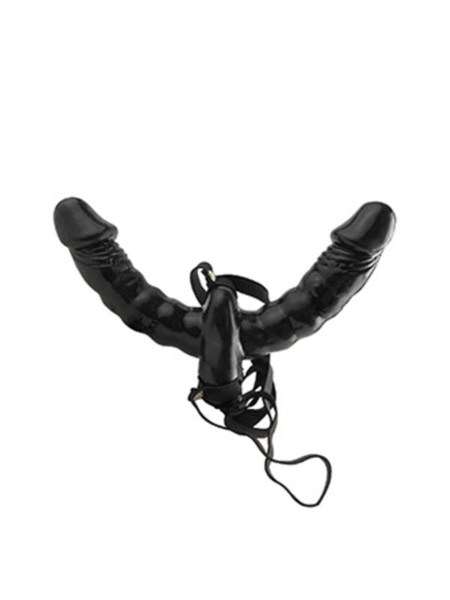 FF VIBRATING DOUBLE DELIGHT STRAP ON