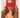 SEVEN TILL MIDNIGHT 40135 SATIN  AND EYELASH LACE MASK WITH SATIN TIES RED O/S