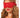 SEVEN TILL MIDNIGHT 40135 SATIN  AND EYELASH LACE MASK WITH SATIN TIES RED O/S