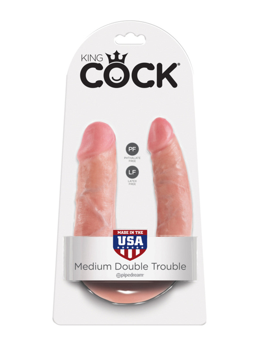 KING COCK M DOUBLE TROUBLE FLESH