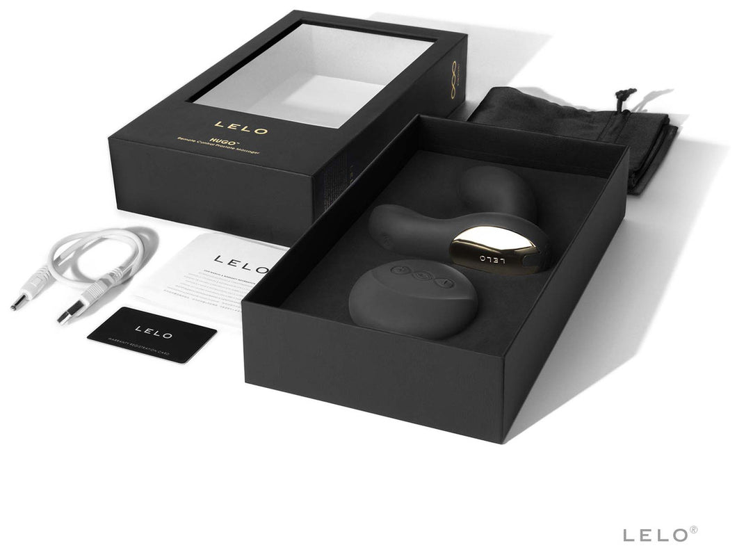 LELO - HUGO PROSTATE MASSAGER WITH REMOTE -BLACK