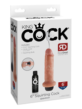 Load image into Gallery viewer, KING COCK 6&quot; SQUIRTING COCK FLESH
