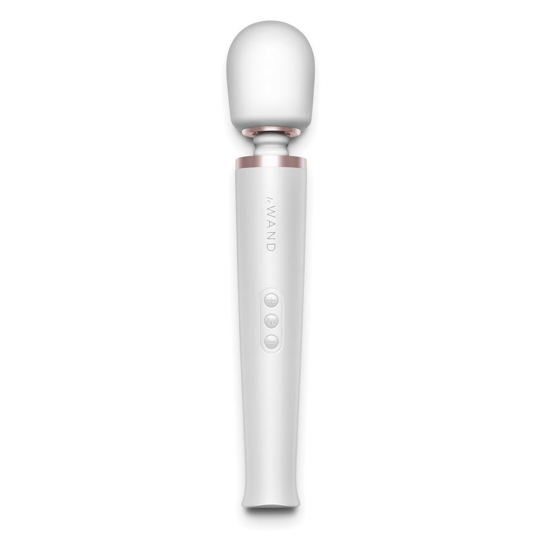 LE WAND PEARL WHITE RECHARGEABLE AU PLUG MASSAGER