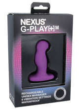 Load image into Gallery viewer, G-PLAY PLUS MEDIUM UNISEX VIBRATOR PURPLE
