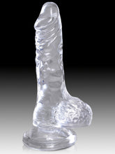 Load image into Gallery viewer, KING COCK CLEAR 4&quot; COCK WITH BALLS
