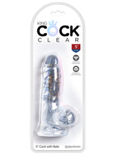 Load image into Gallery viewer, KING COCK CLEAR 5&quot; COCK WITH BALLS
