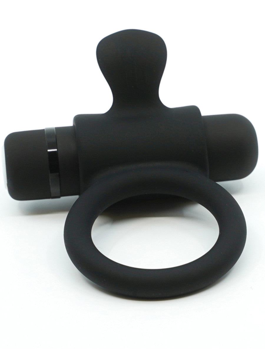 NU SENSUELLE SILICONE BULLET RING BLACK