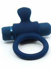 Load image into Gallery viewer, NU SENSUELLE SILICONE BULLET RING NAVY BLUE
