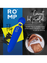 Load image into Gallery viewer, ROMP FLIP CORDLESS MASSAGER WAND BLUE
