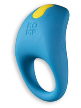 Load image into Gallery viewer, ROMP JUKE VIBRATING COCK RING BLUE
