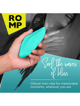 Load image into Gallery viewer, ROMP WAVE LAY ON CLITORAL MASSAGE VIBRATOR GREEN
