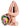 Rear Assets Medium Butt Plug - Rose Gold with Rainbow Heart