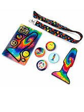 Load image into Gallery viewer, B-Vibe - PEACE AND LOVE TIE-DYE RIMMING PLUG
