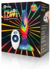 Load image into Gallery viewer, B-Vibe - PEACE AND LOVE TIE-DYE RIMMING PLUG
